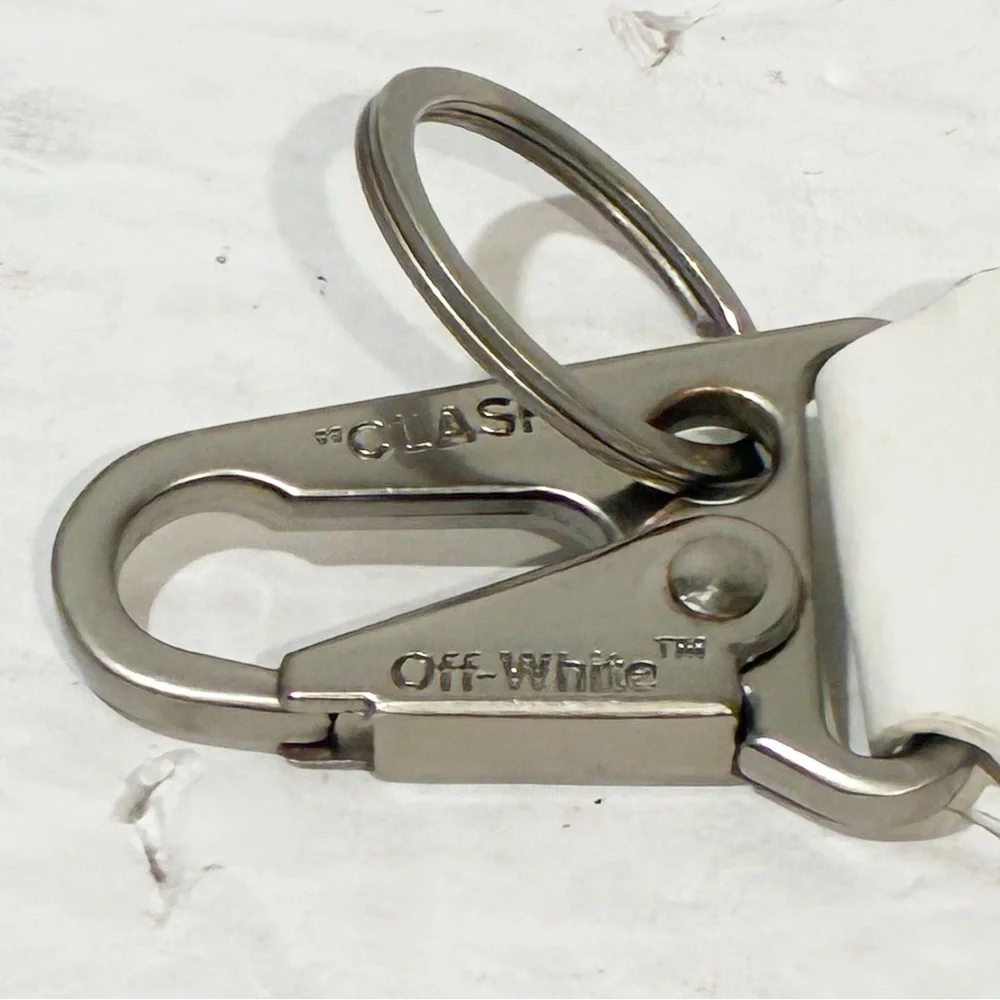 Off-White Industrial clear keychain lanyard With Clasp Heavy Duty Secure Clasp‎